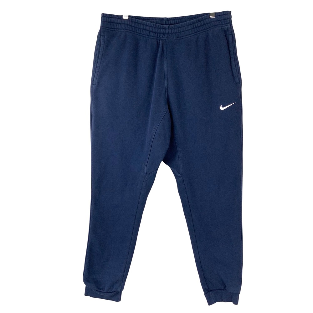 Nike Sportswear Blue Joggers Large Drawstring Elastic Waistband Ribbed Cuffs